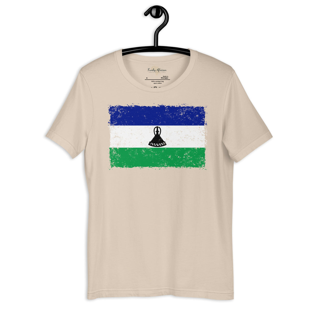 Lesotho grunge unisex tee Funky African