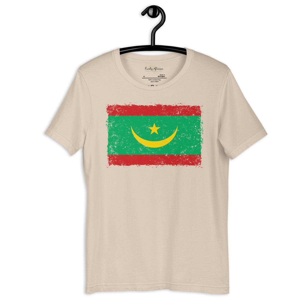 Mauritania grunge unisex tee Funky African
