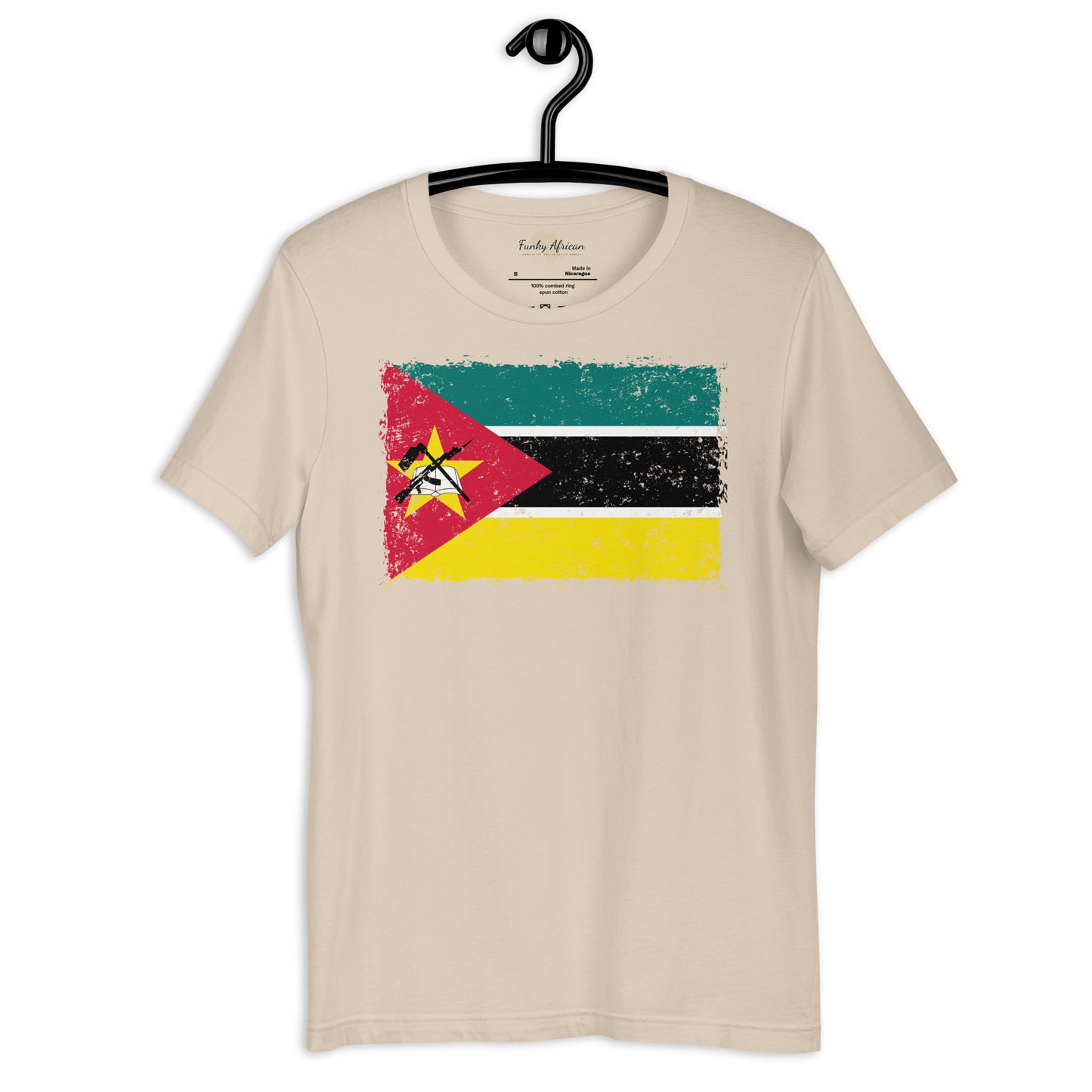 Mozambique grunge unisex tee