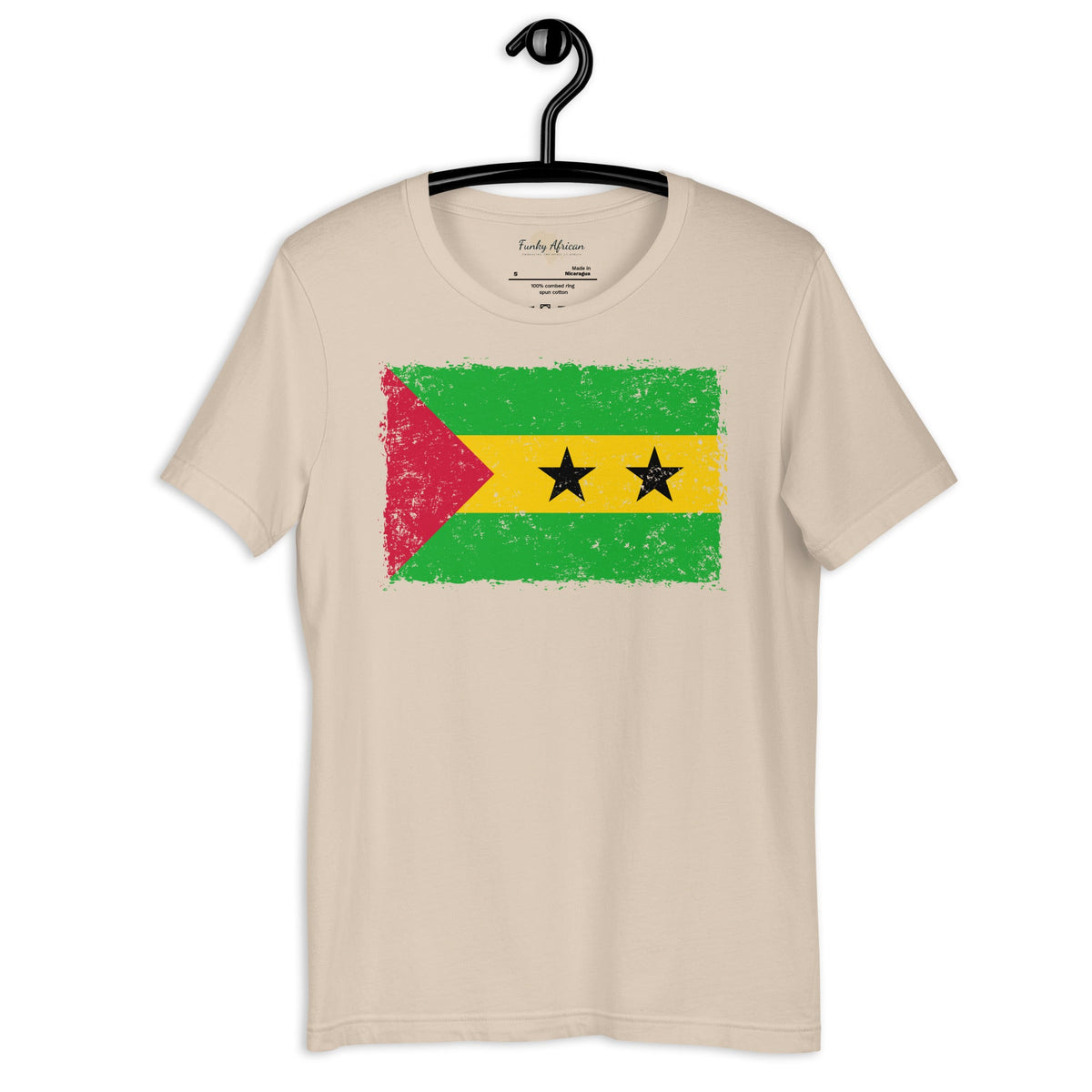 São Tomé and Príncipe grunge unisex tee Funky African