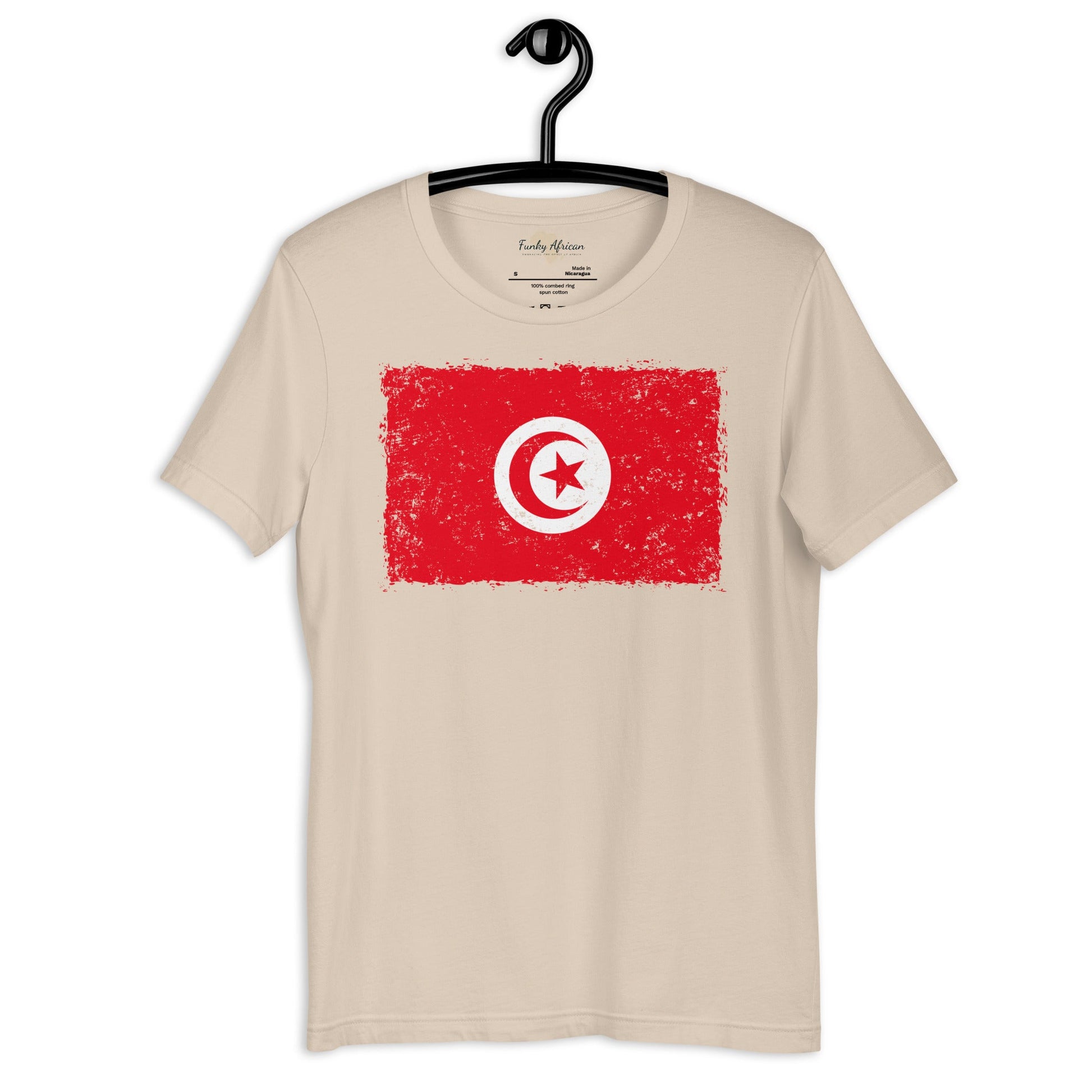 Tunisia grunge unisex tee Funky African