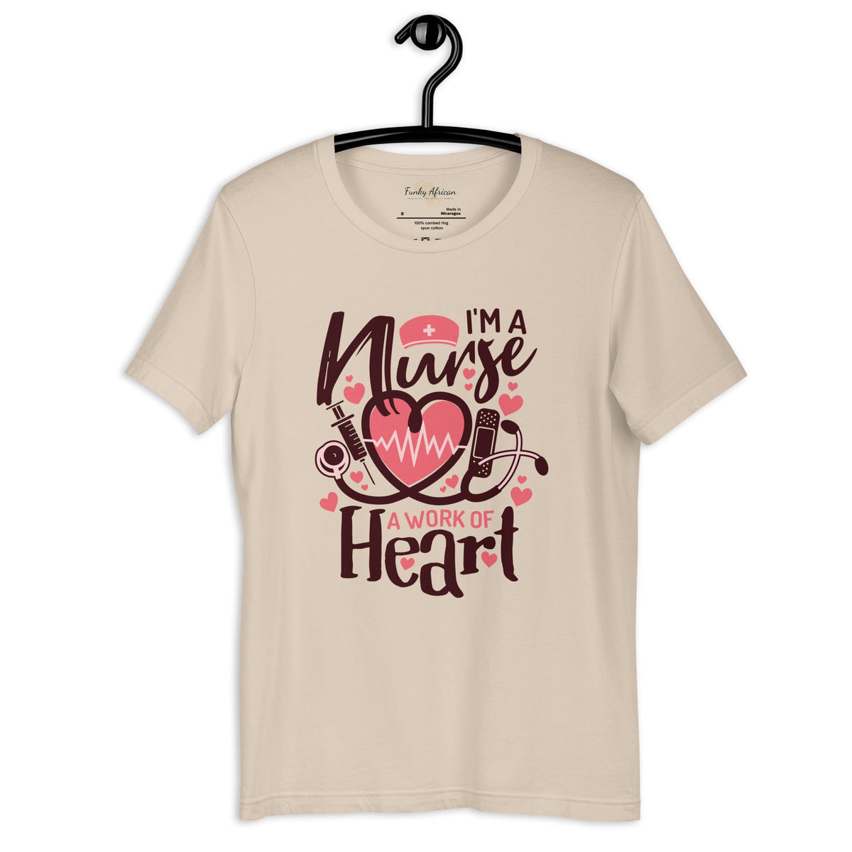 I am a nurse unisex tee Funky African
