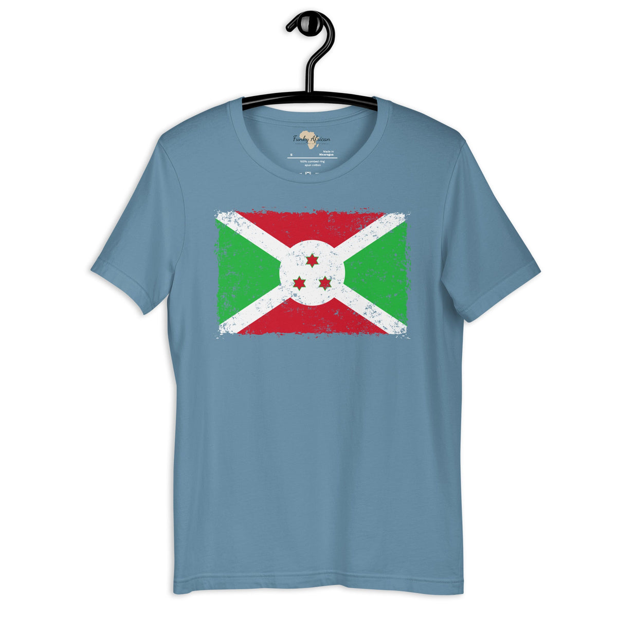 Burundi grunge unisex tee Funky African