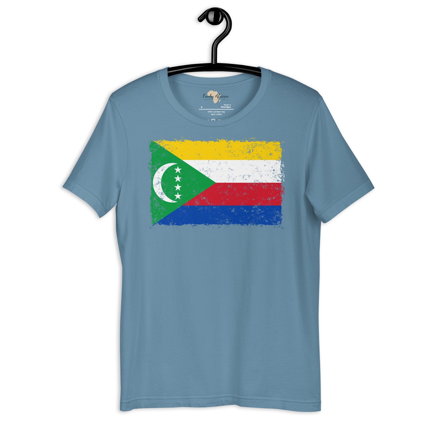 Comoros grunge unisex tee