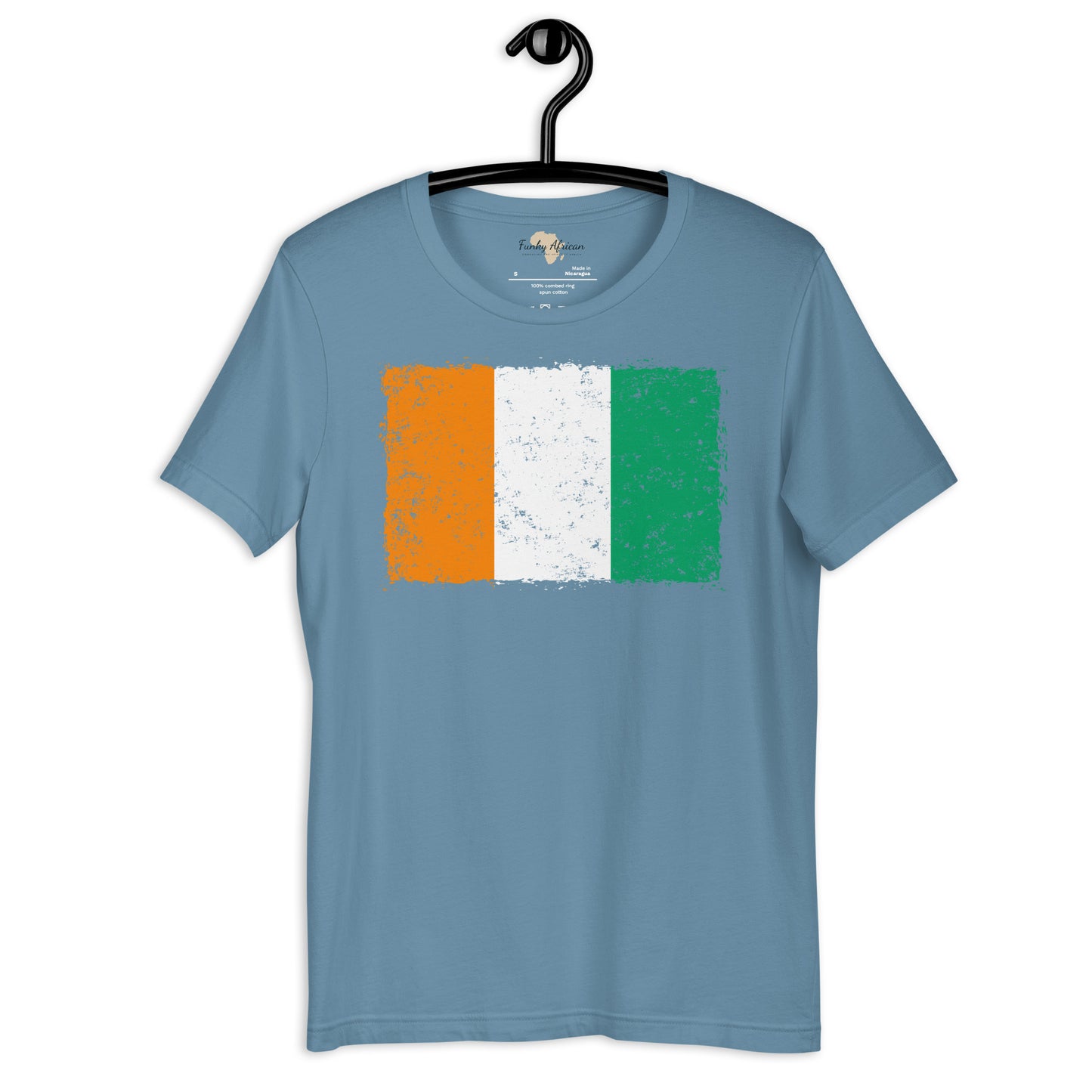 Côte d'Ivoire grunge unisex tee