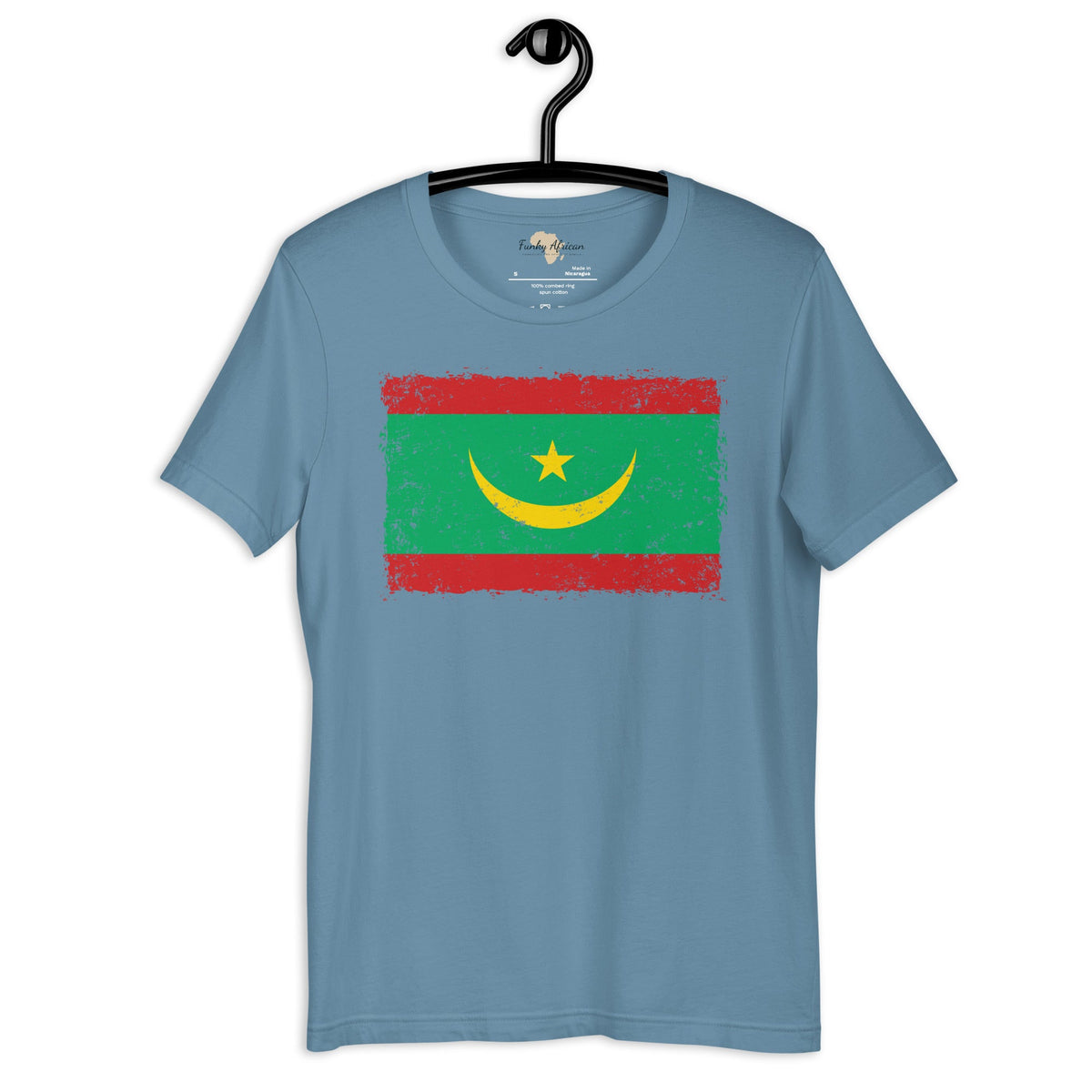 Mauritania grunge unisex tee Funky African