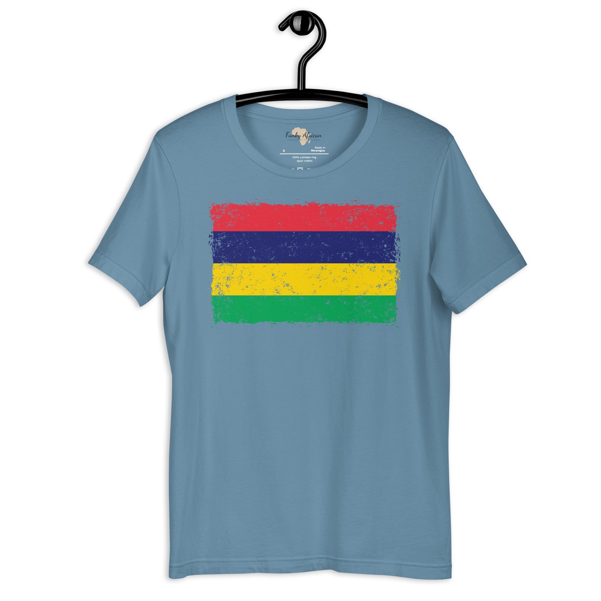 Mauritius grunge unisex tee Funky African