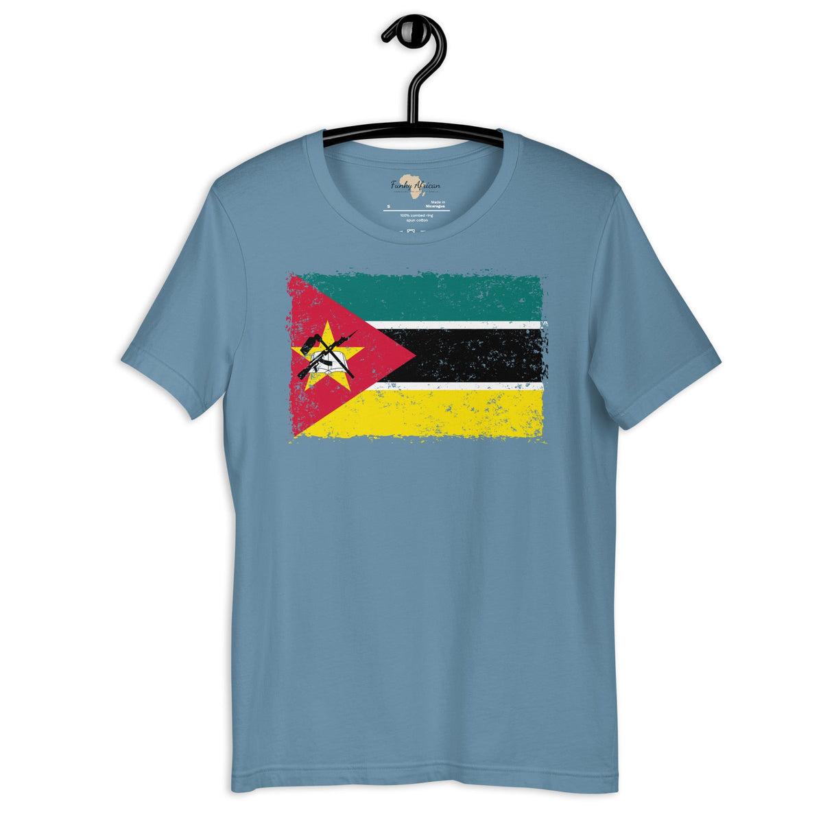 Mozambique grunge unisex tee Funky African