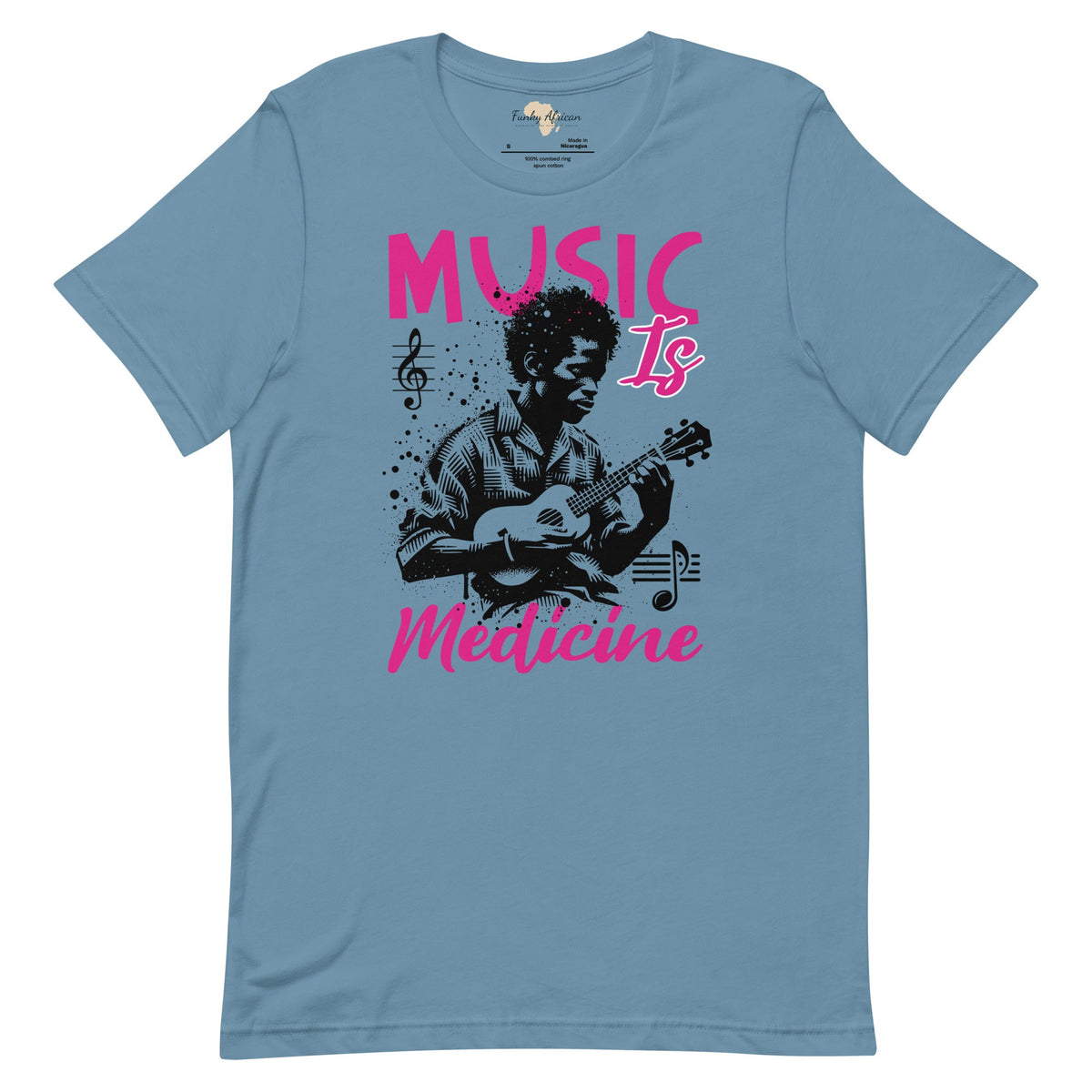 Music is medicine unisex t-shirt Funky African