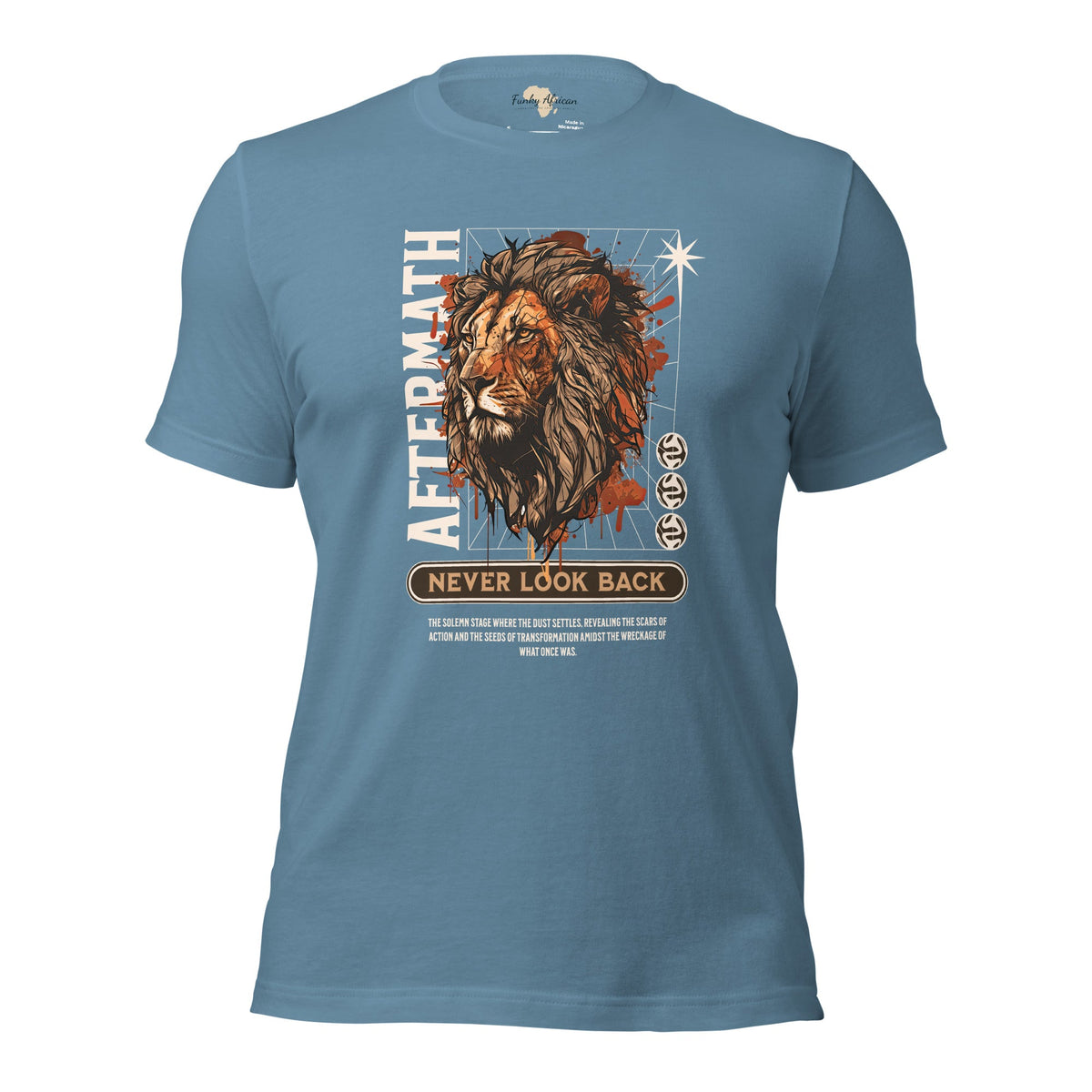Never Look Back Unisex t-shirt Funky African