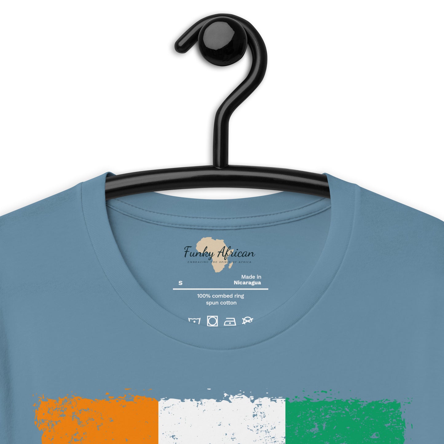 Côte d'Ivoire grunge unisex tee