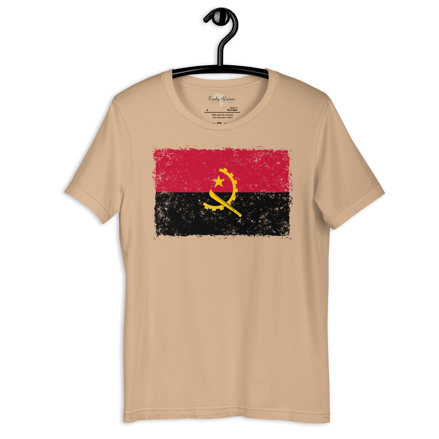 Angolan grunge unisex tee