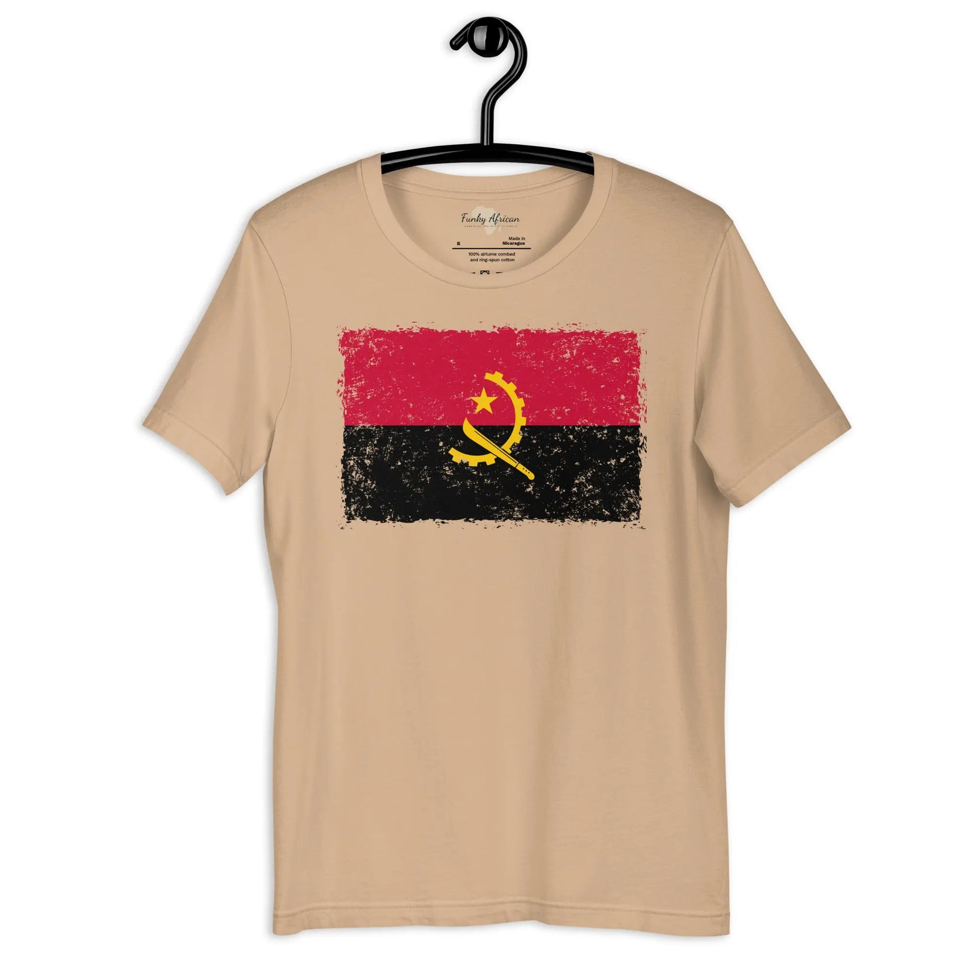 Angolan grunge unisex tee Funky African
