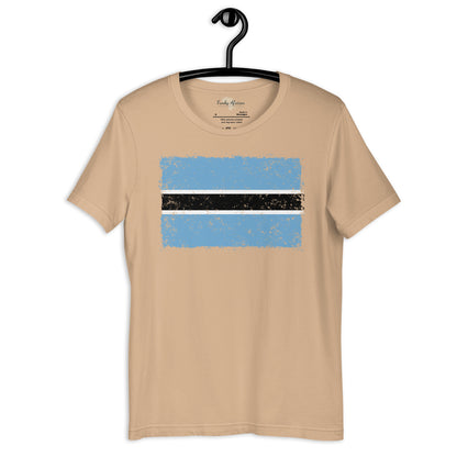 Botswana grunge unisex tee