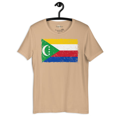 Comoros grunge unisex tee