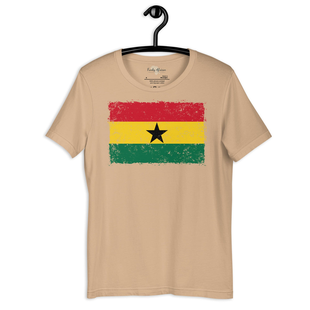 Ghana grunge unisex tee Funky African