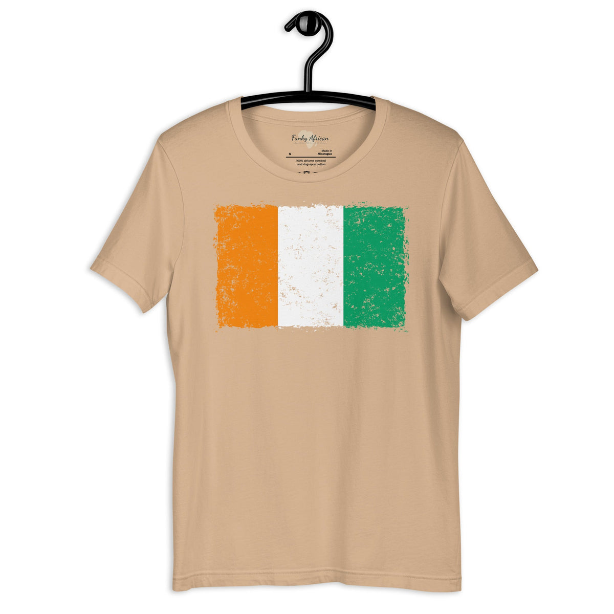 Côte d'Ivoire grunge unisex tee Funky African