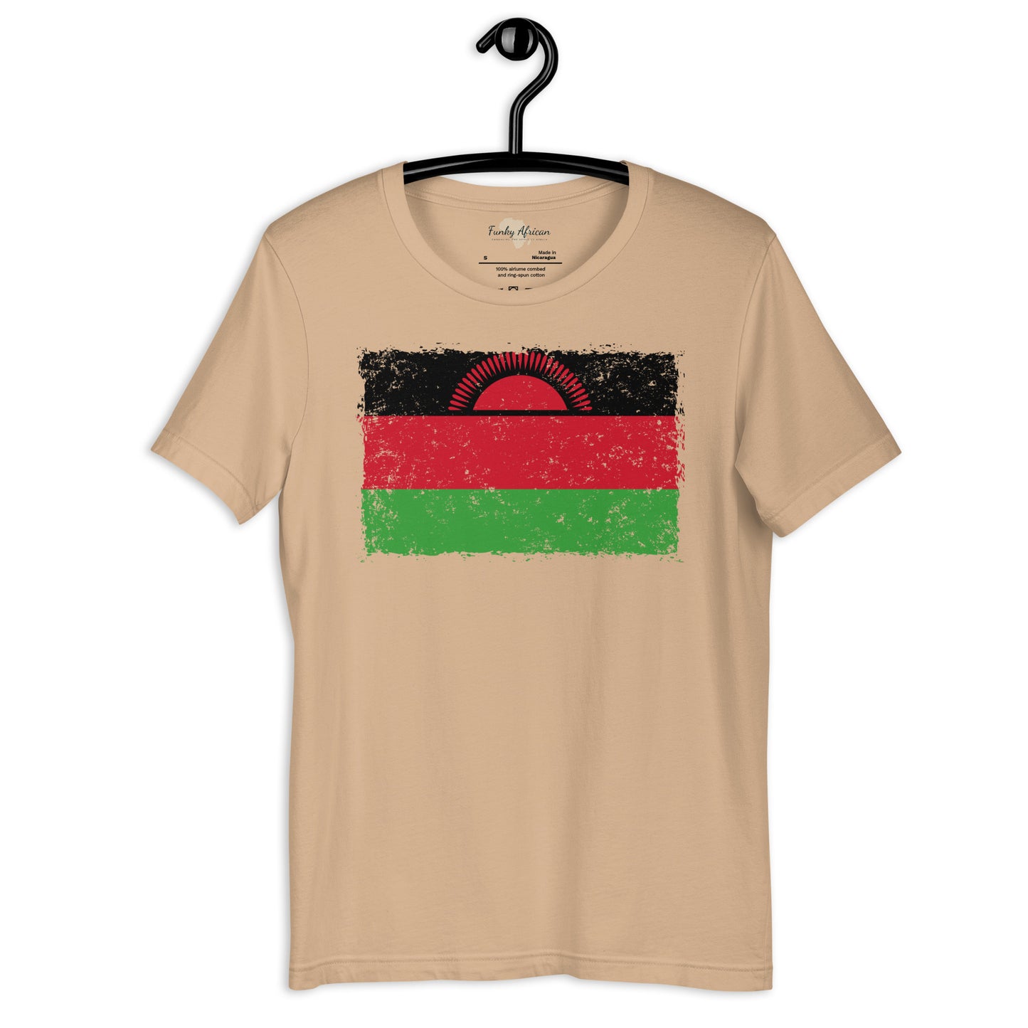 Malawi grunge unisex tee