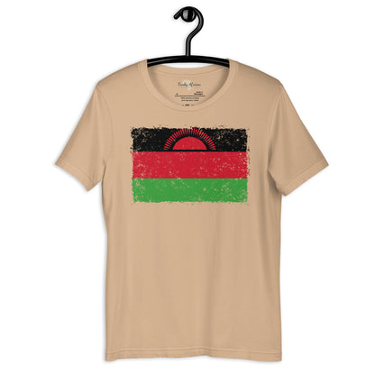 Malawi grunge unisex tee