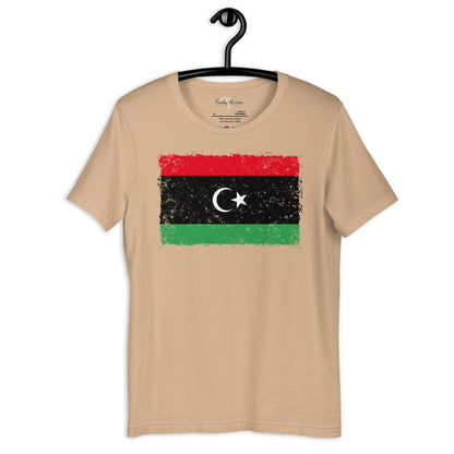 Libya grunge unisex tee