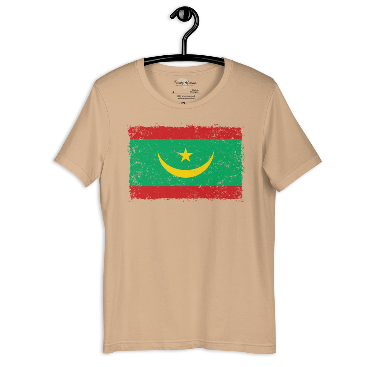 Mauritania grunge unisex tee Funky African