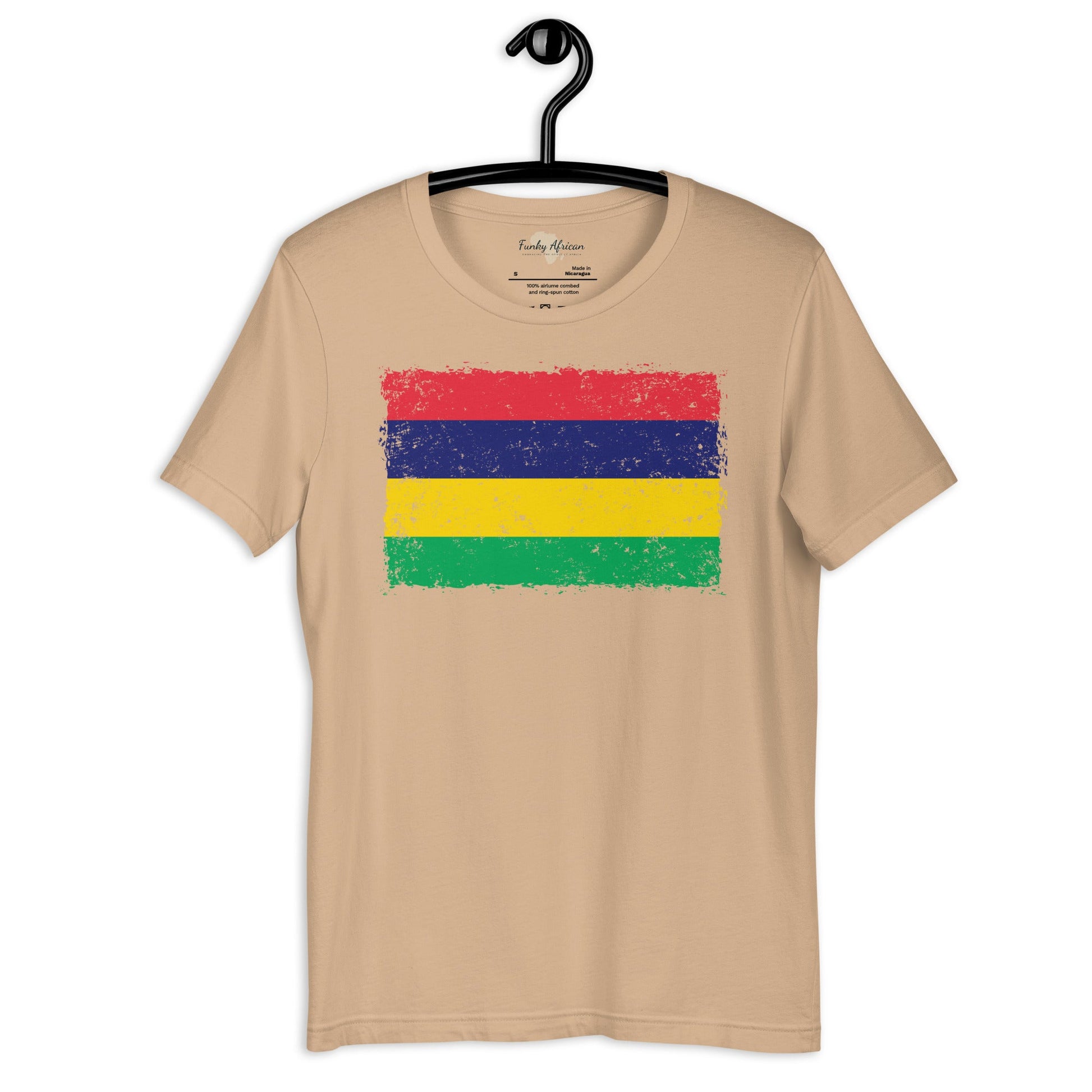 Mauritius grunge unisex tee Funky African