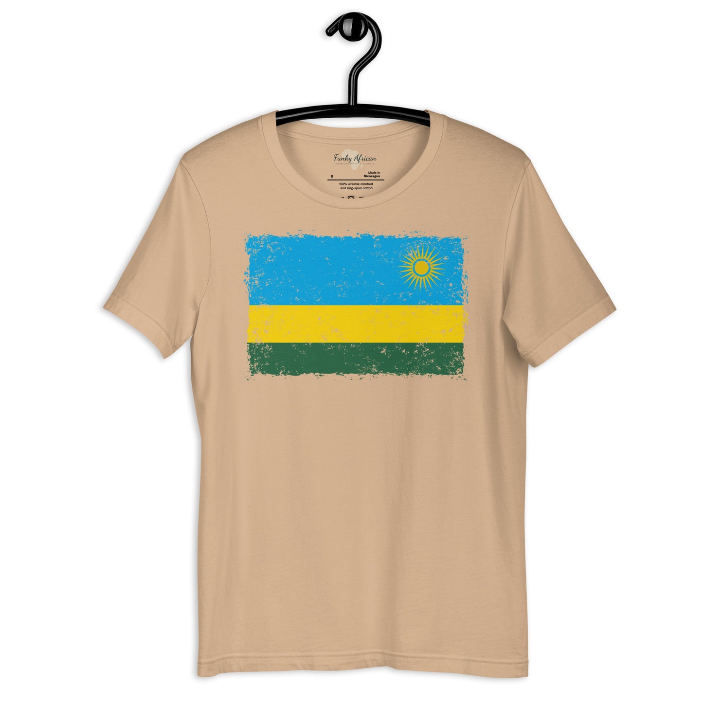 Rwanda grunge unisex tee
