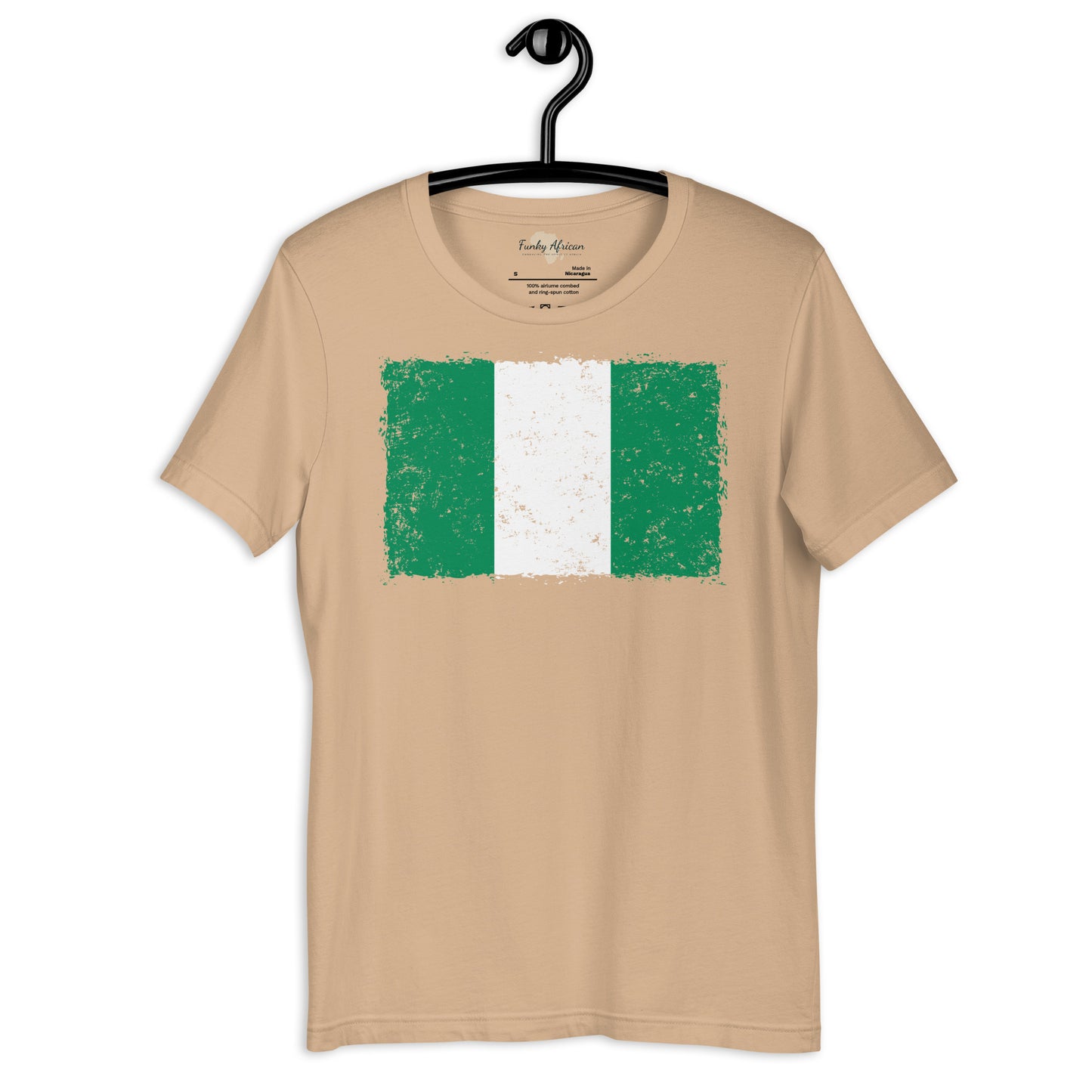 Nigeria grunge unisex tee