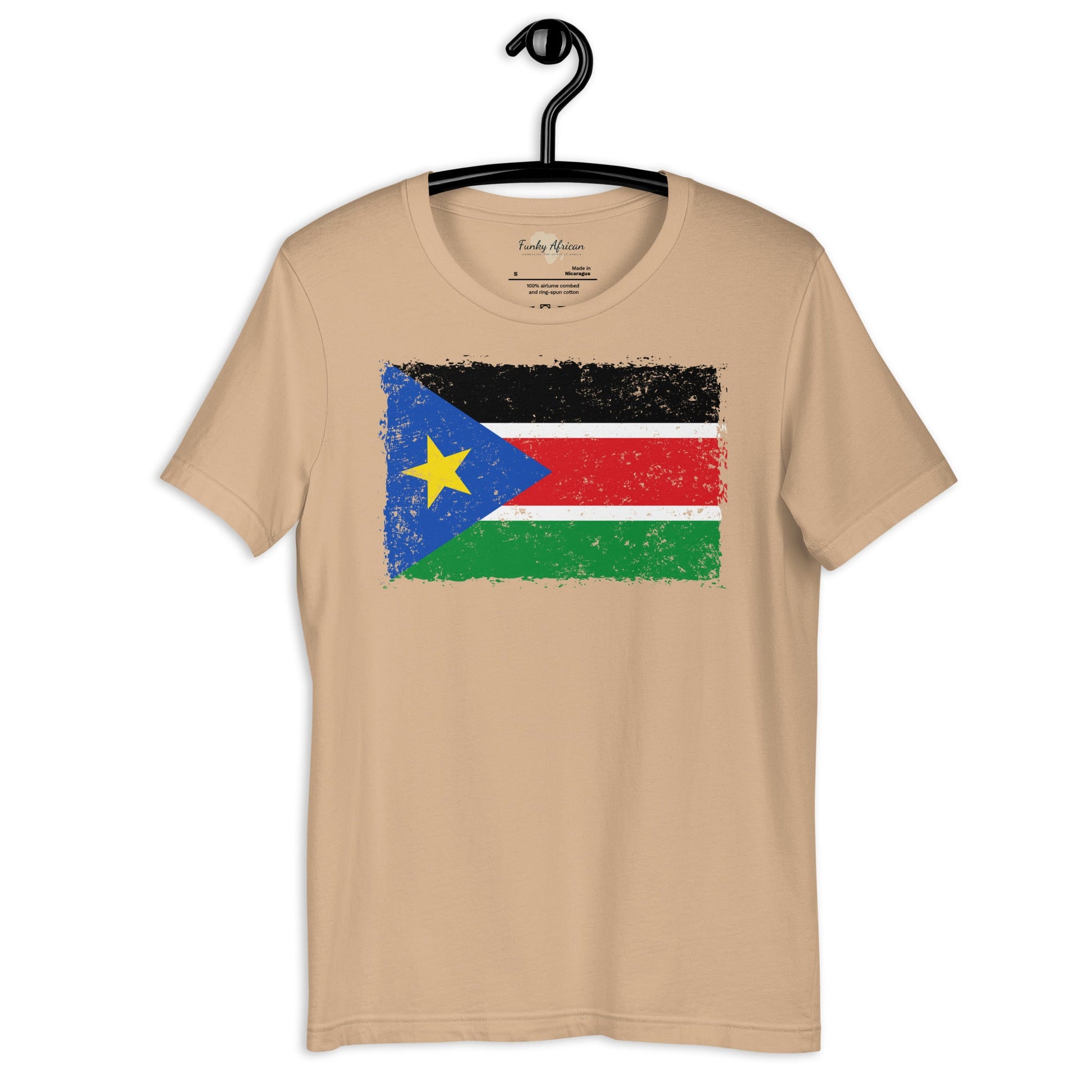 South Sudan grunge unisex tee Funky African