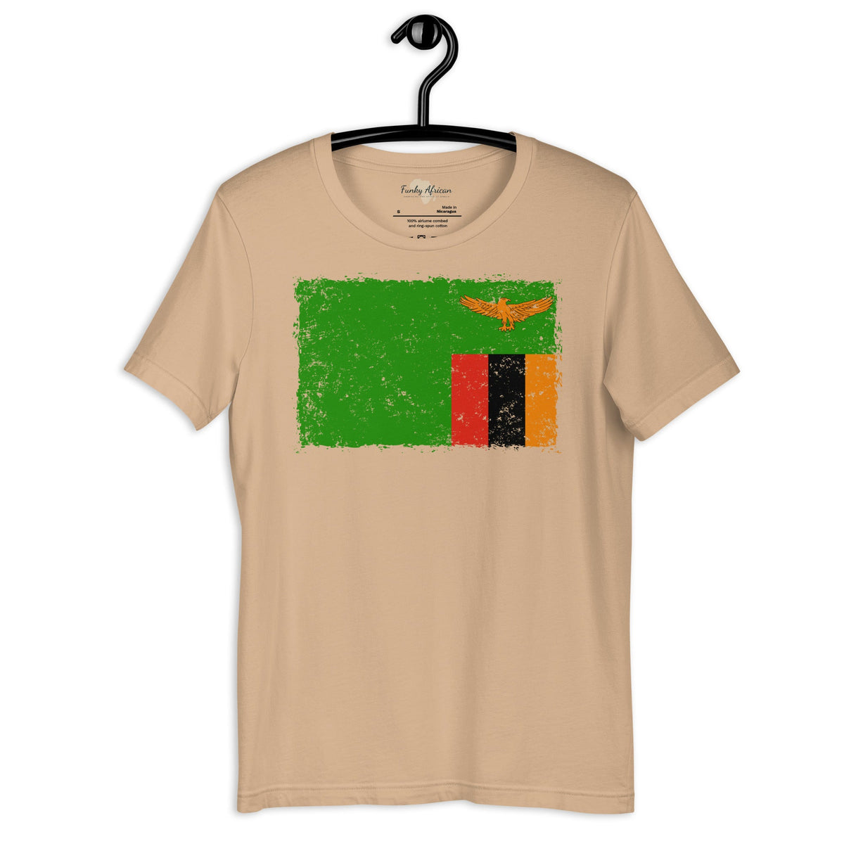 Zambia grunge unisex tee Funky African