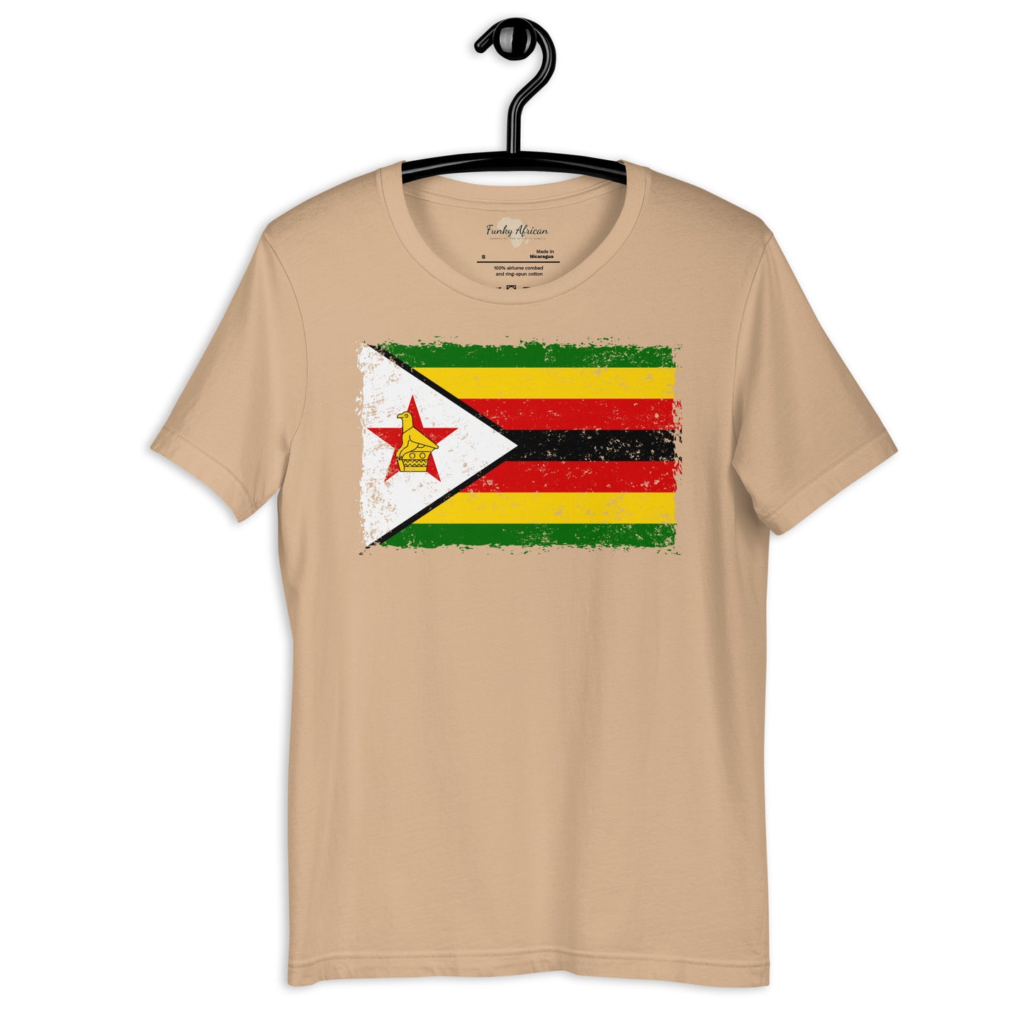 Zimbabwe grunge unisex tee