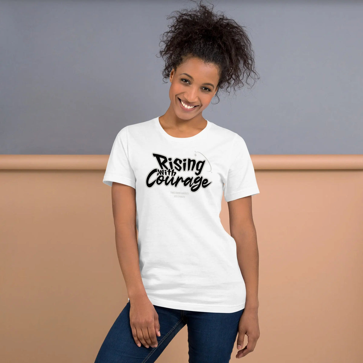 Rising with courage unisex t-shirt Funky African