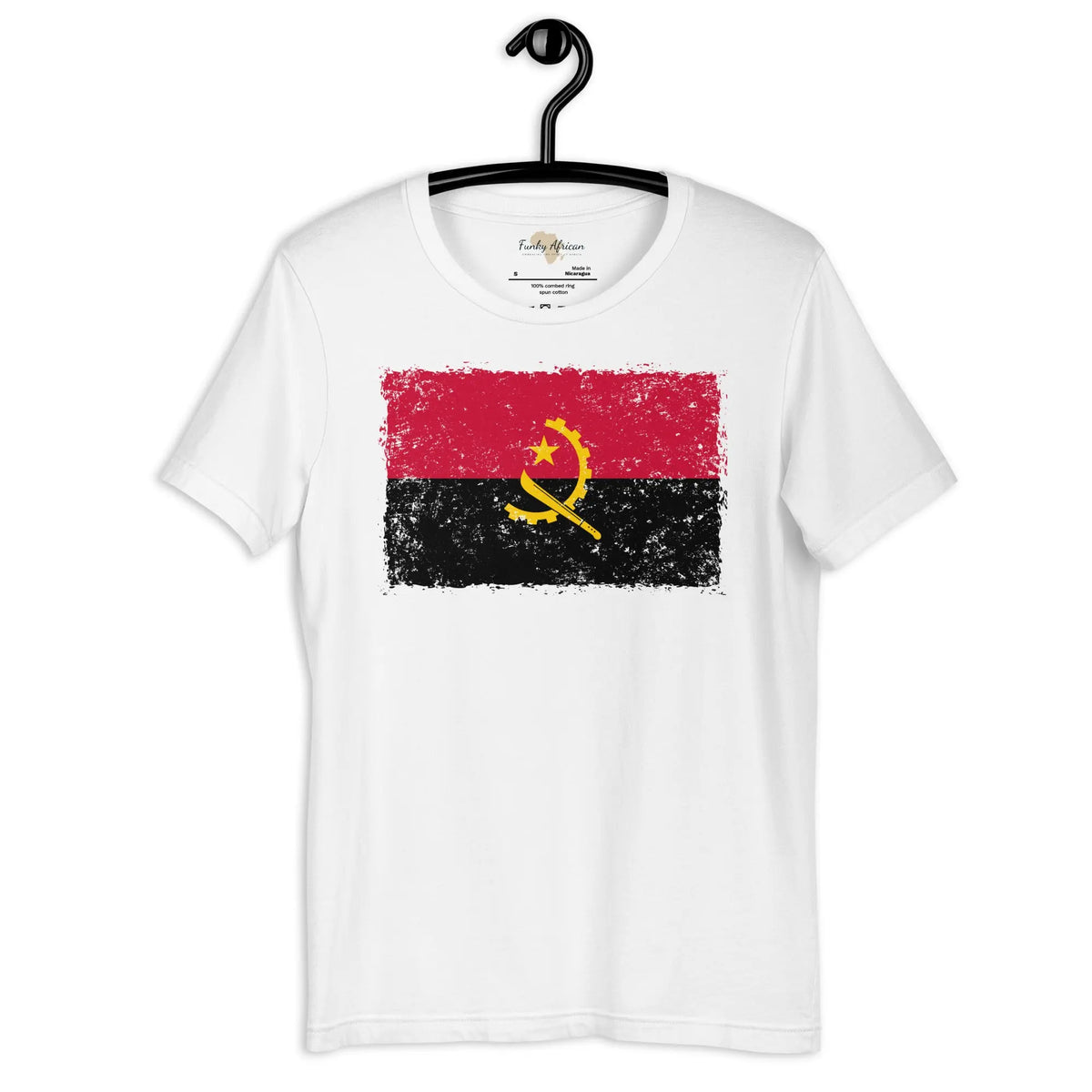 Angolan grunge unisex tee Funky African