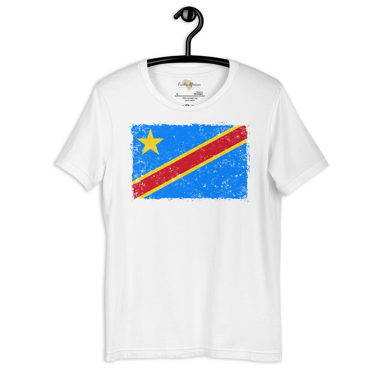 DR Congo grunge unisex tee Funky African