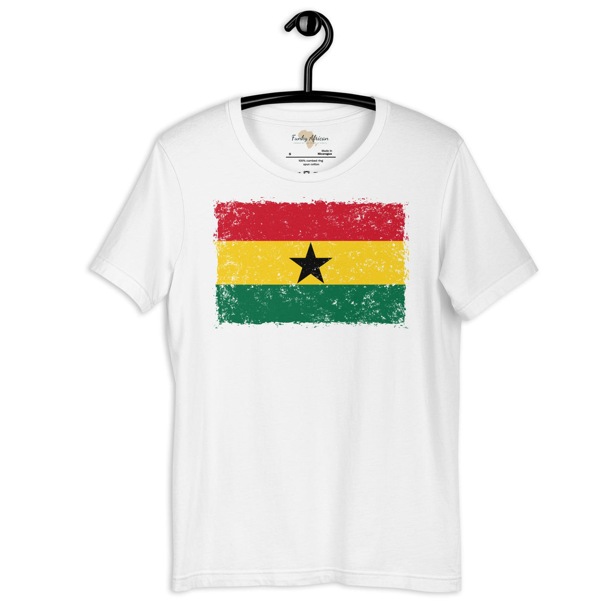 Ghana grunge unisex tee Funky African
