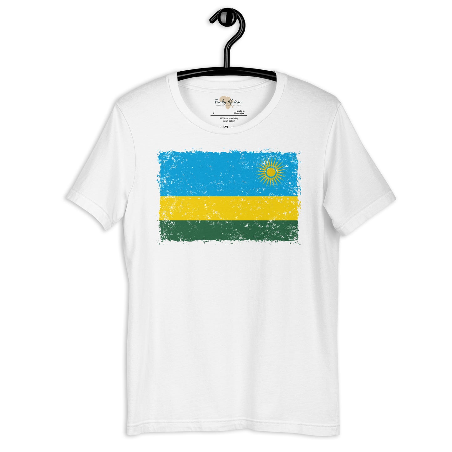 Rwanda grunge unisex tee