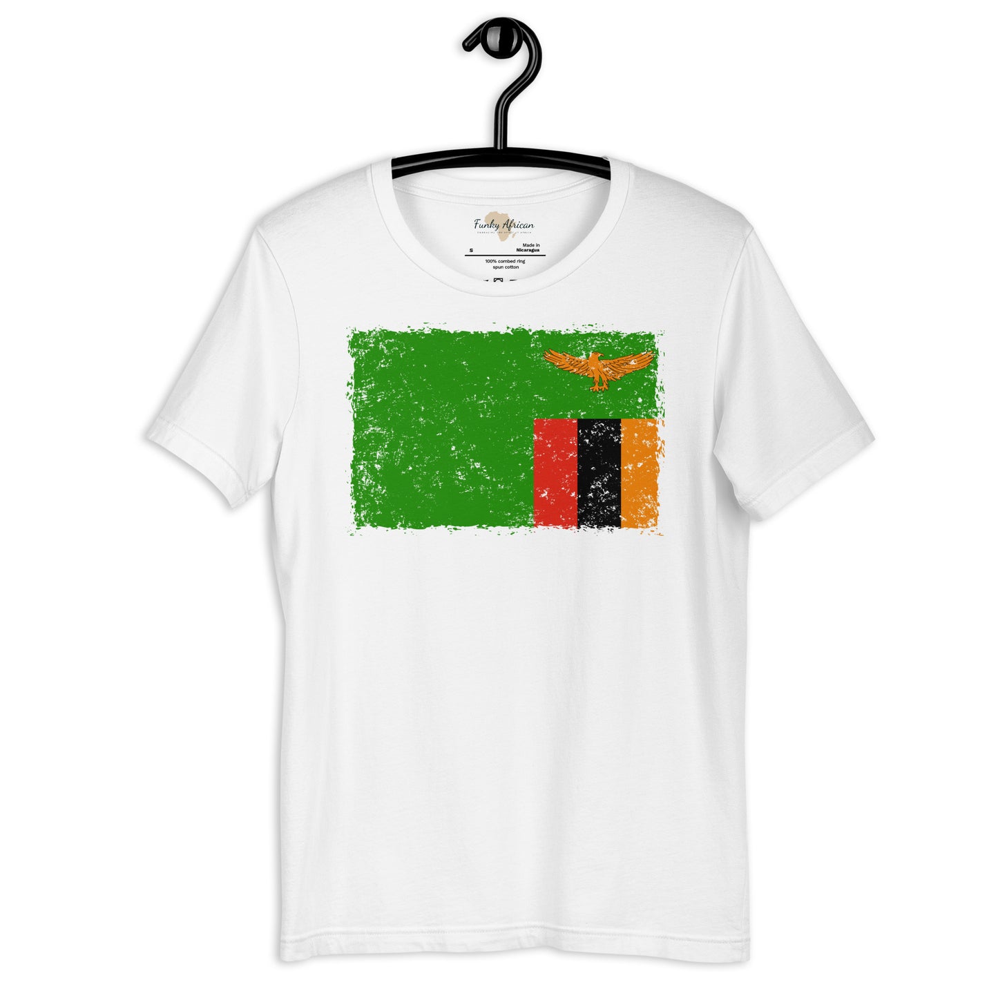 Zambia grunge unisex tee