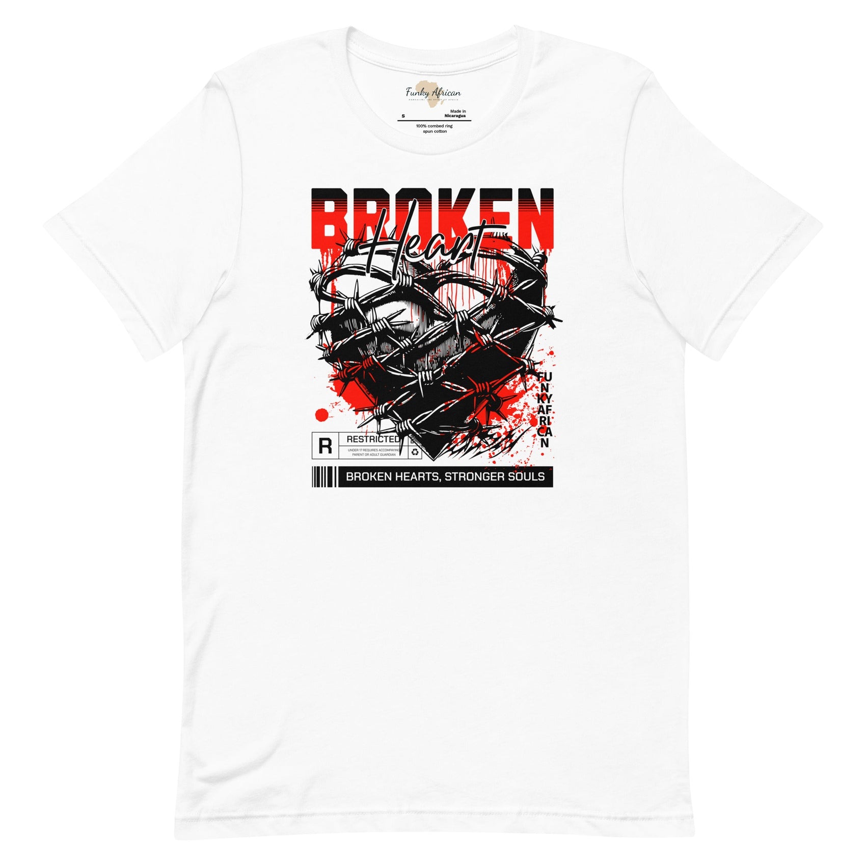 Broken Heart unisex tee Funky African