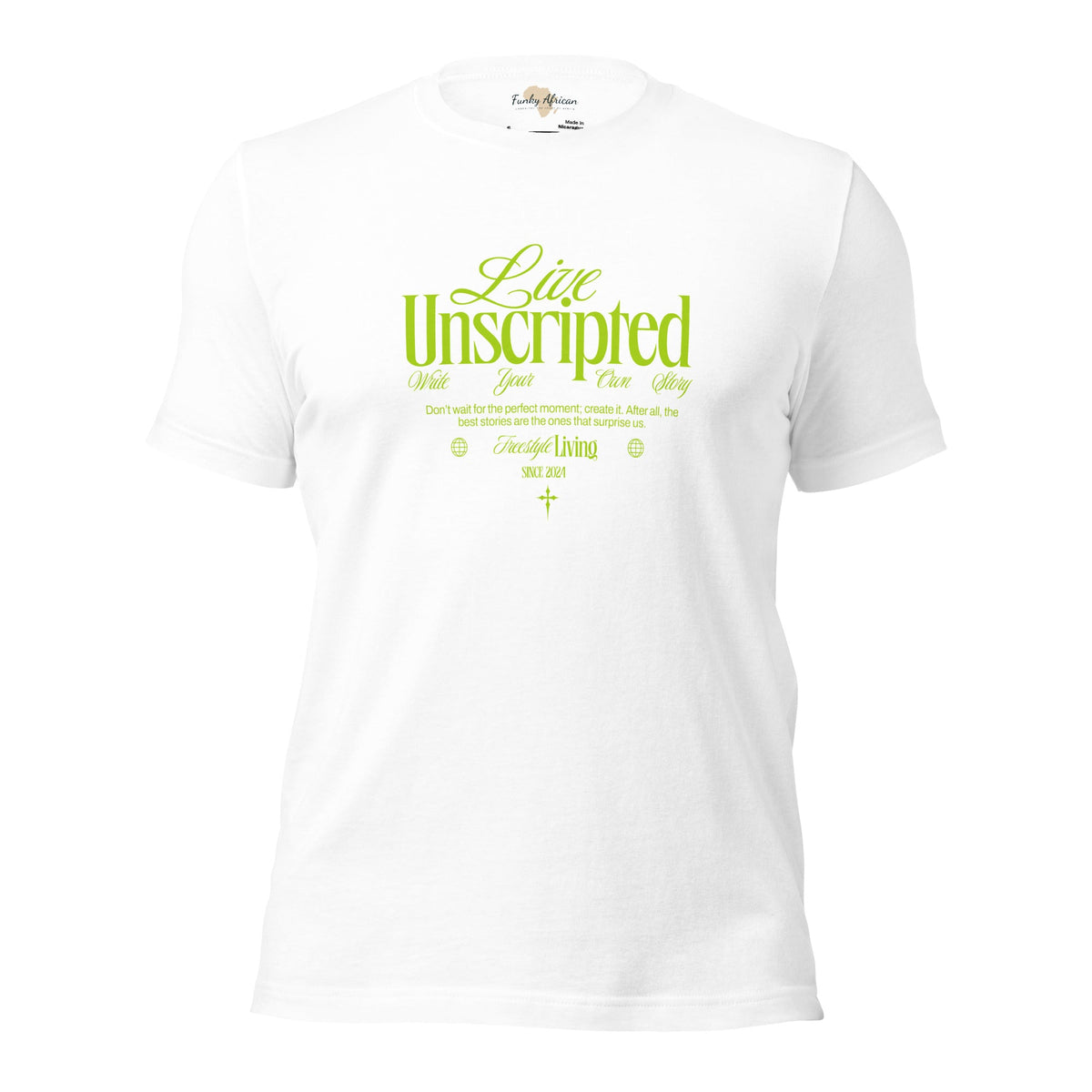 Live Unscripted Unisex t-shirt Funky African