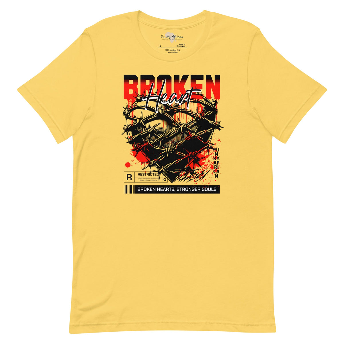 Broken Heart unisex tee Funky African