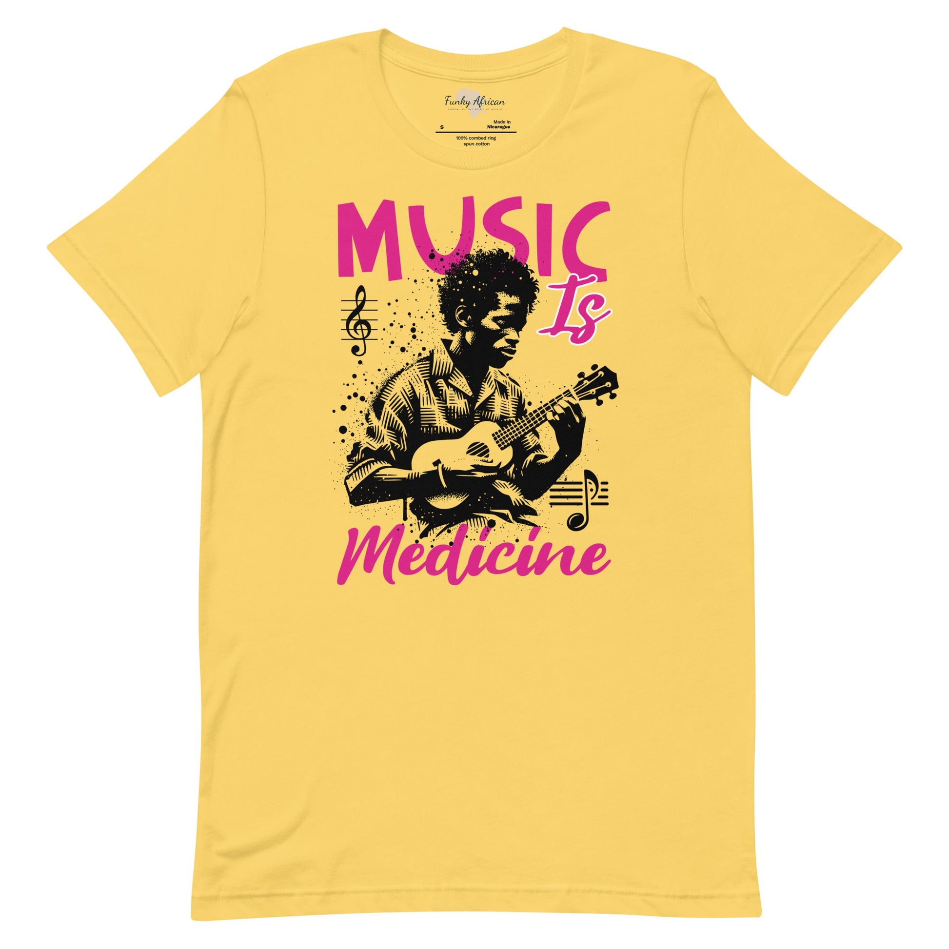 Music is medicine unisex t-shirt Funky African