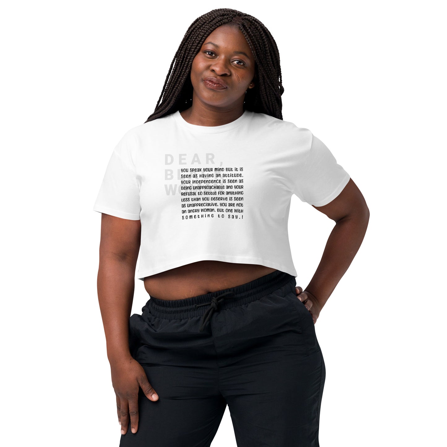 Dear black women’s crop top - you may face scrutiny