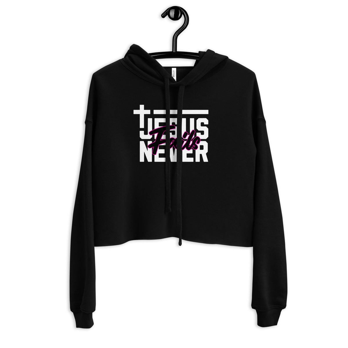 Jesus never fails Crop Hoodie Funky African