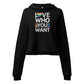 Love who you want Crop Hoodie Funky African