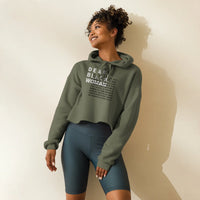 Dear black woman crop hoodie - astonishing Funky African