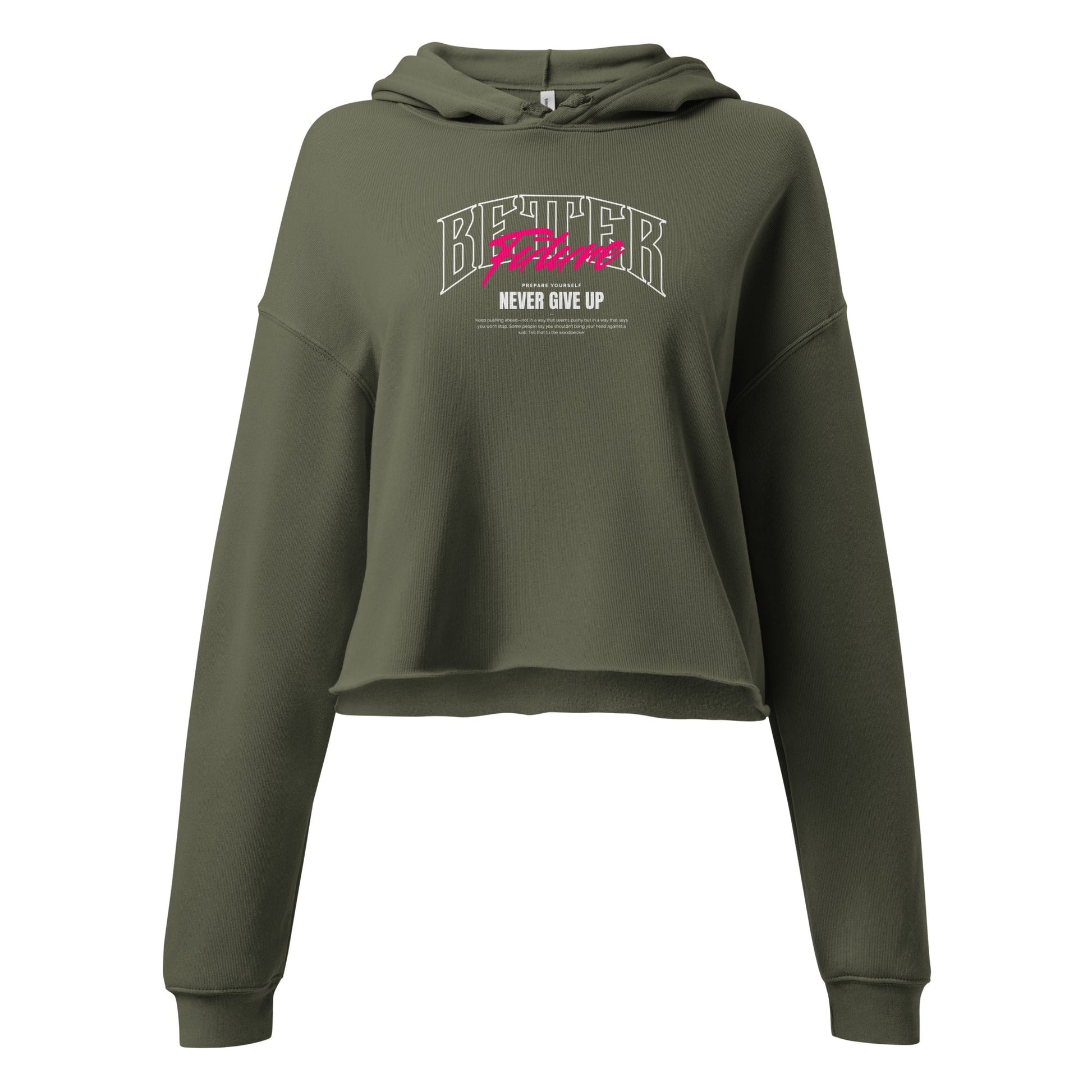 Better Future Crop Hoodie Funky African