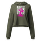 Faith Crop Hoodie Funky African