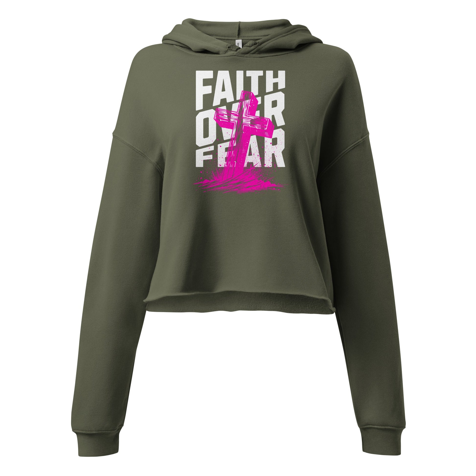 Faith Crop Hoodie Funky African