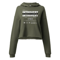 Introvert Crop Hoodie Funky African