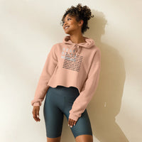 Dear black woman crop hoodie - astonishing Funky African
